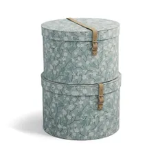 Kartónové úložné boxy s vekom v súprave 2 ks Rut – Bigso Box of Sweden