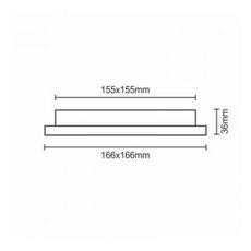 LED Podhľadové svietidlo LED/12W/230V IP40