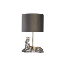 Searchlight EU700941 - Stolná lampa 1xE27/7W/230V zebra