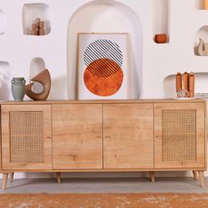 Komoda Hazeran v dubovej farbe 180x41 cm