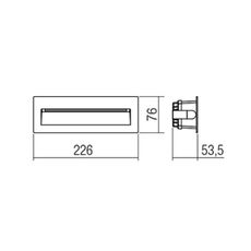 Redo 9092-Vonkajšie schodiskové svietidlo IGOR LED/6W/230V 3000K IP54 antracit