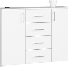 Ak furniture Komoda Torvi K 110,4 cm biela matná