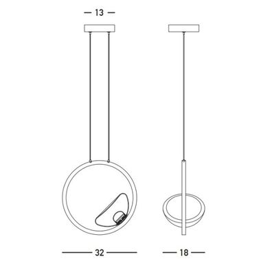 Zambelis 23028 - LED Stmievateľný luster na lanku LED/7W/230V 3000K zlatá