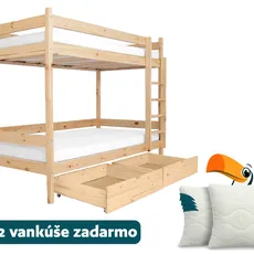 Wilsondo Poschodová posteľ s úložným priestorom Paula 2 90x200