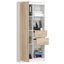 Regál R 80cm CLP R15 biela/dub sonoma