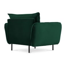 Tmavozelené zamatové kreslo Vienna – Cosmopolitan Design