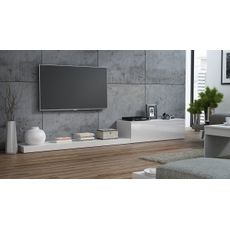 CAMA MEBLE Life tv stolík biela / biely lesk