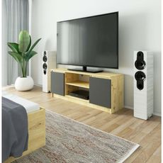 TV stolík RTV K140 dubartisan/grafit-sivá