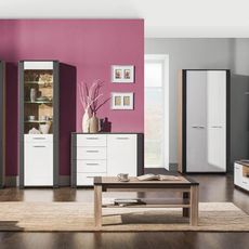 Obývacia zostava naomi ii-orech/wenge - s osvetlením led