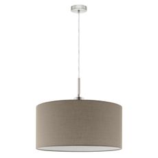 Eglo - LED Luster na lanku TUNJA 1xE27/60W/230V taupe