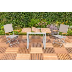 Gardenson ZÁHRADNÝ STÔL, drevo, kov, 80-120/74/70 cm80-120/74/70 cm