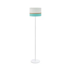 Eglo 55083 - LED Stojacia lampa 1xE27/10W/230V 3000K biela/tyrkysová