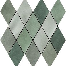 Mozaika Cir Materia Prima mix green rombo 25x25 cm lesk 1069906