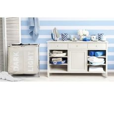 KONDELA Laundry Typ 1 kôš na prádlo sivobéžová