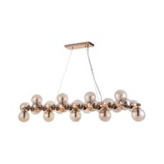 ITALUX PND-5252-A-25-GD-CGN - Luster na lanku CABELLA 25xG9/28W/230V