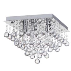 TooLight Krištáľové stropné svietidlo APP515-4C Cristal biele