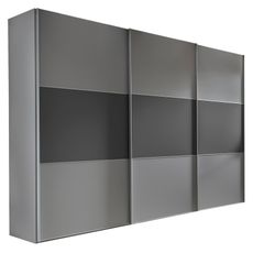 Moderano SKRIŇA S POS. DVER. – HOR.VED, antracitová, svetlosivá, 280/222/68 cm