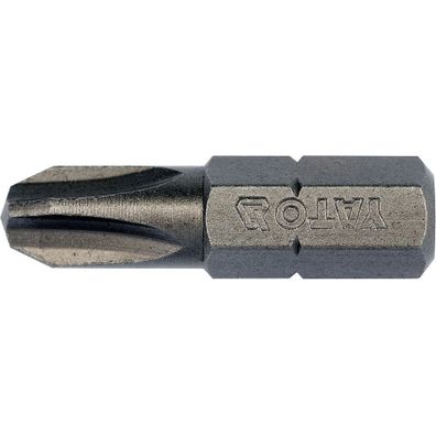 Bity 1/4" krížové PH3 x 25 mm, 10 ks - YT-78133