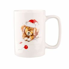 Altom Porcelánový hrnček Xmas Dog D, 300 ml