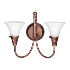 Elstead EM2-COPPER - Nástenné svietidlo EMILY 2xE14/40W/230V