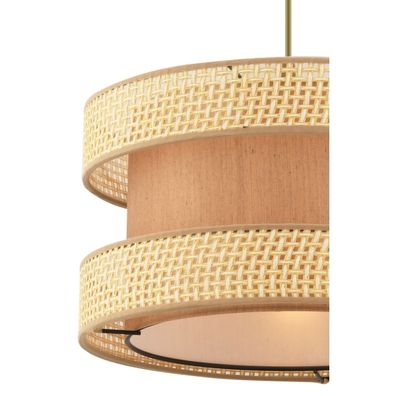 Závesný luster HALO na lanku 1xE27/60W/230V hnedá/béžová