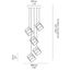 Ideal Lux - Luster na lanku ICE 5xE27/60W/230V pr. 50 cm biela