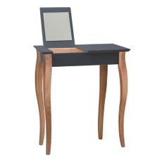 Grafitovosivý toaletný stolík so zrkadlom Ragaba Dressing Table, dĺžka 65 cm