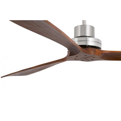 FARO 33464DC-Stropný ventilátor LANTAU XL hnedá/chróm pr.168 cm+dálkové ovládanie