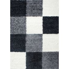 Ayyildiz , Kusový koberec Life Shaggy 1501 black, 160x230, čiernobiela, obývacia izba
