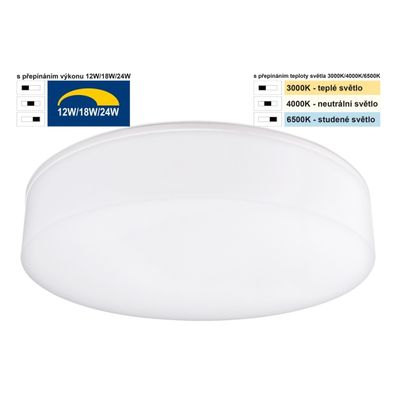 Top Light - LED Kúpeľňové stropné svietidlo BOXTER LED/24W/230V IP54 pr. 28 cm