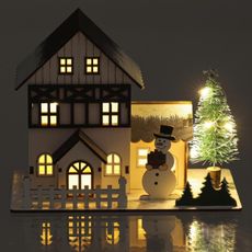Retlux - LED Vianočná dekorácia LED/2xLR44/teplá biela domček