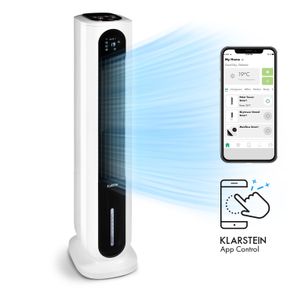 Klarstein Polar Tower Smart, ochladzovač vzduchu, ventilátor, 85 W, 7 l, diaľkový ovládač, 5 x chladiaci box