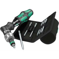 Wera 051031 Pištoľový račňový skrutkovač Kraftform Kompakt Pistol RA 4 (sada 13 dielov)