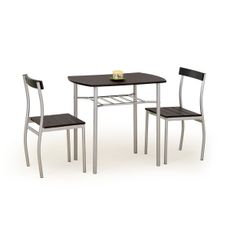 HALMAR Lance 1+2 jedálenský set wenge / oceľ