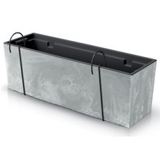 NABBI DUC600EW plastový balkónový kvetináč 58 cm sivý betón