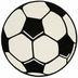 Hanse Home Collection koberce Kusový koberec Prime Pile Fussball 100015 - 200x200 (priemer) kruh cm