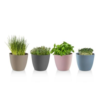 Gardenico Kvetináč Ella matt antracit, pr. 25 cm, pr. 25 cm