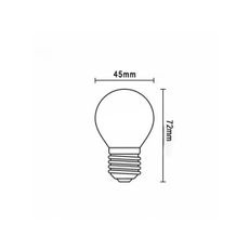 LED Žiarovka FILAMENT G45 E27/4W/230V 3000K