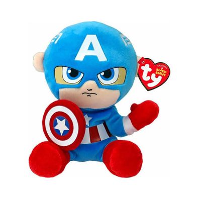 TY - Plyšová hračka SOFT CAPTAIN AMERICA Marvel 15 cm