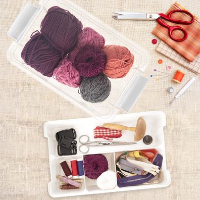 Plastový úložný box s vekom 35x23x17 cm Multi Stormax – Orion