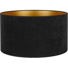 Duolla - Tienidlo univerzálne VELVET E27 pr. 35 cm čierna/zlatá