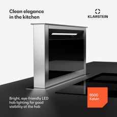 Klarstein Royal Flush Eco Slim 60, digestor, 60 cm, 650 m³/h, A
