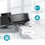 Nedis WIFIVCL002CBK - Inteligentný robotický vysávač s mopom Wi-Fi Tuya čierna + DO