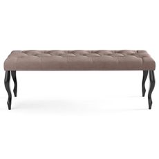 Lavica CHESTERFIELD 100x40 cm Svetlohnedá