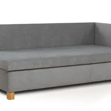 Posteľ Leo s čelami, 90x200, sivá (A55, 90cm, deska/ella, noha E), pravá