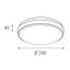 LED2 - LED Vonkajšie stropné svietidlo LUNA LED/25W/230V  IP54 okrúhly
