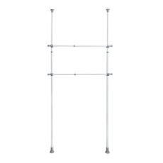 Súprava 2 teleskopických tyčí na oblečenie Wenko Herkules, dĺžka 75 - 120 cm