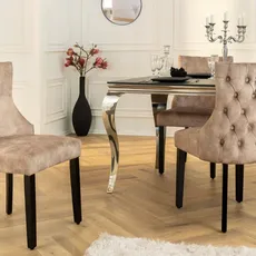 Chesterfield jedálenská stolička 2 ks FRIXON Dekorhome