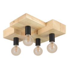 Eglo 43798 - Stropné svietidlo HALKIN 4xE27/40W/230V