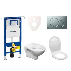 Cenovo zvýhodnený závesný WC set Geberit do ľahkých stien / predstenová montáž + WC S-Line S-line Pro 111.355.00.5ND3